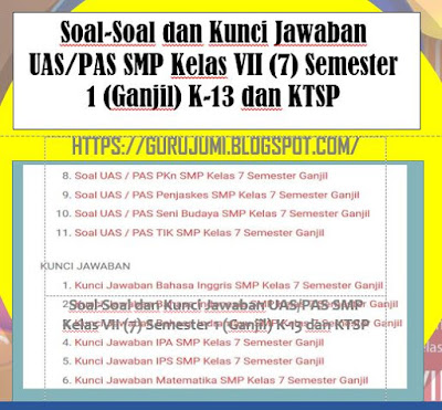 Soal Ukg Pkn Smp Dan Kunci Jawaban 2019 Guru Galeri