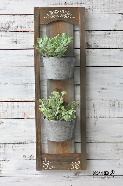 Rustic DIY Wall Planter Inside or Out
