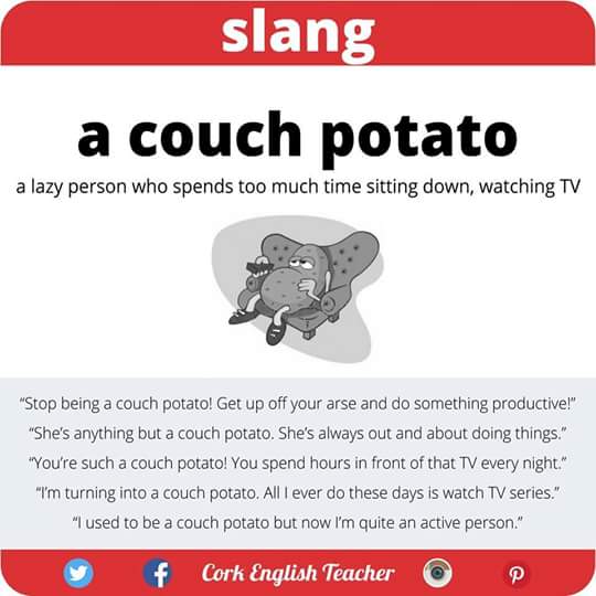 English In Jerez Language Snippets Slang A Couch Potato