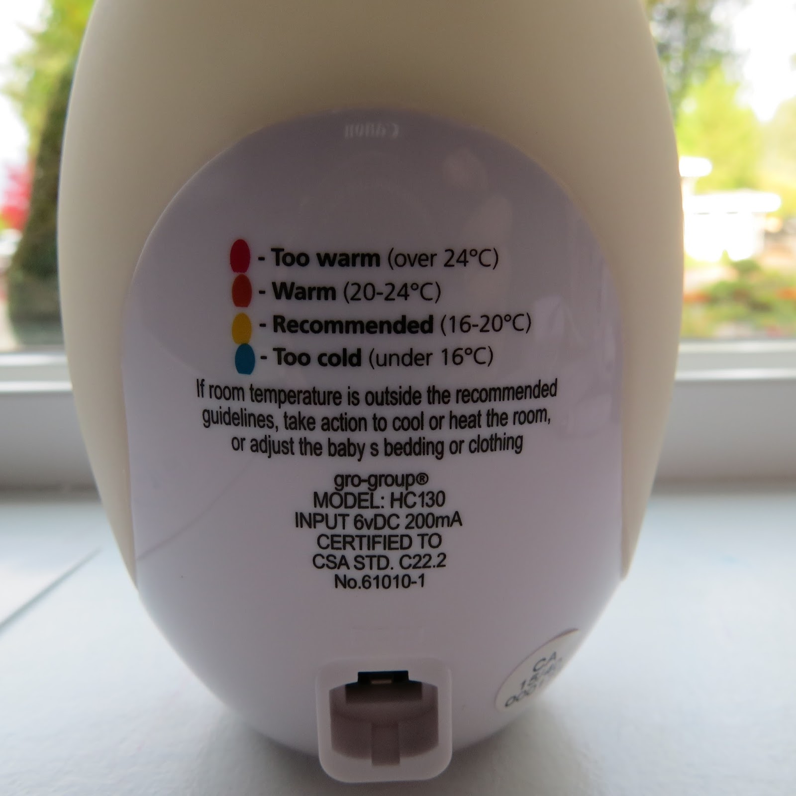 Learn to be a Mom Groegg Digital Thermometer for your baby room 