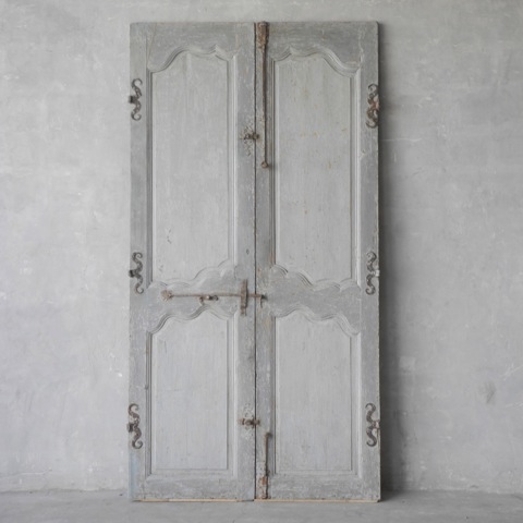 Pair 18th Century Doors from a Bastide near the Provencal Village of Gargas via Chateau Domingue as seen on linenandlavender.net