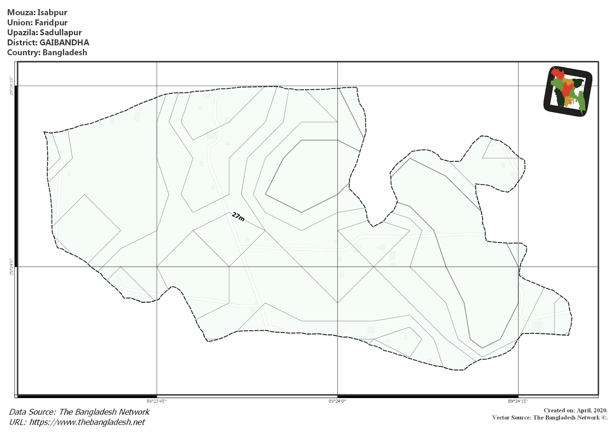 Map of Isabpur Mouza of Sadullapur Upazila, GAIBANDHA Map of Isabpur Mouza of Sadullapur Upazila, GAIBANDHA, Bangladesh.