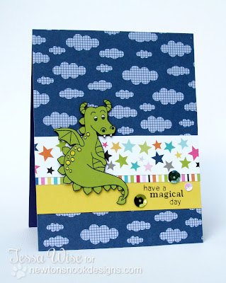 Dragon card by Tessa Wise using Magical Dreams Stamp set
