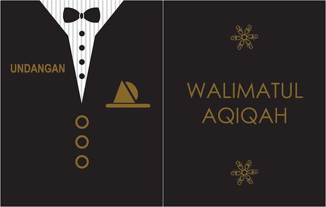 Elegant Black Desain Undangan BANG ABU MUSIC