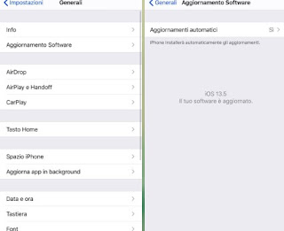 Aggiornamento Software iOS Aggiornamento Software