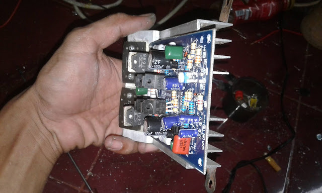 DIY KIT 750W power amplifier with final transistor sanken 2SC2922 2SA1216 , driver transistor C4468 A1695 D1763 B1186 .