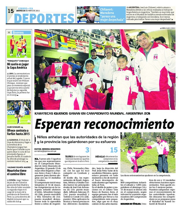 Open Peru Championships Prensa Ica Peru