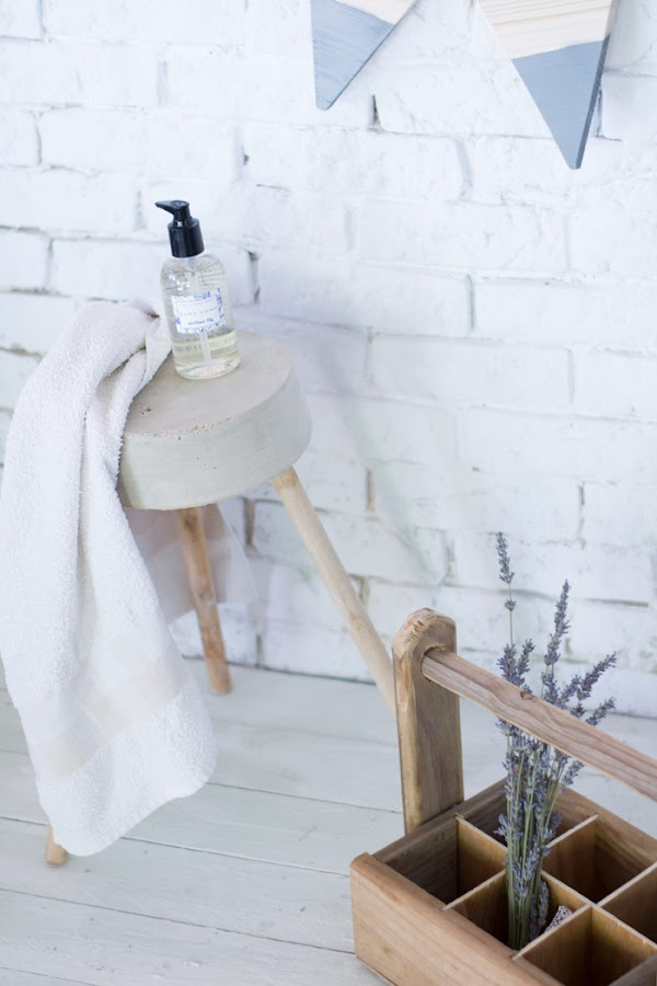 Banqueta cemento diy