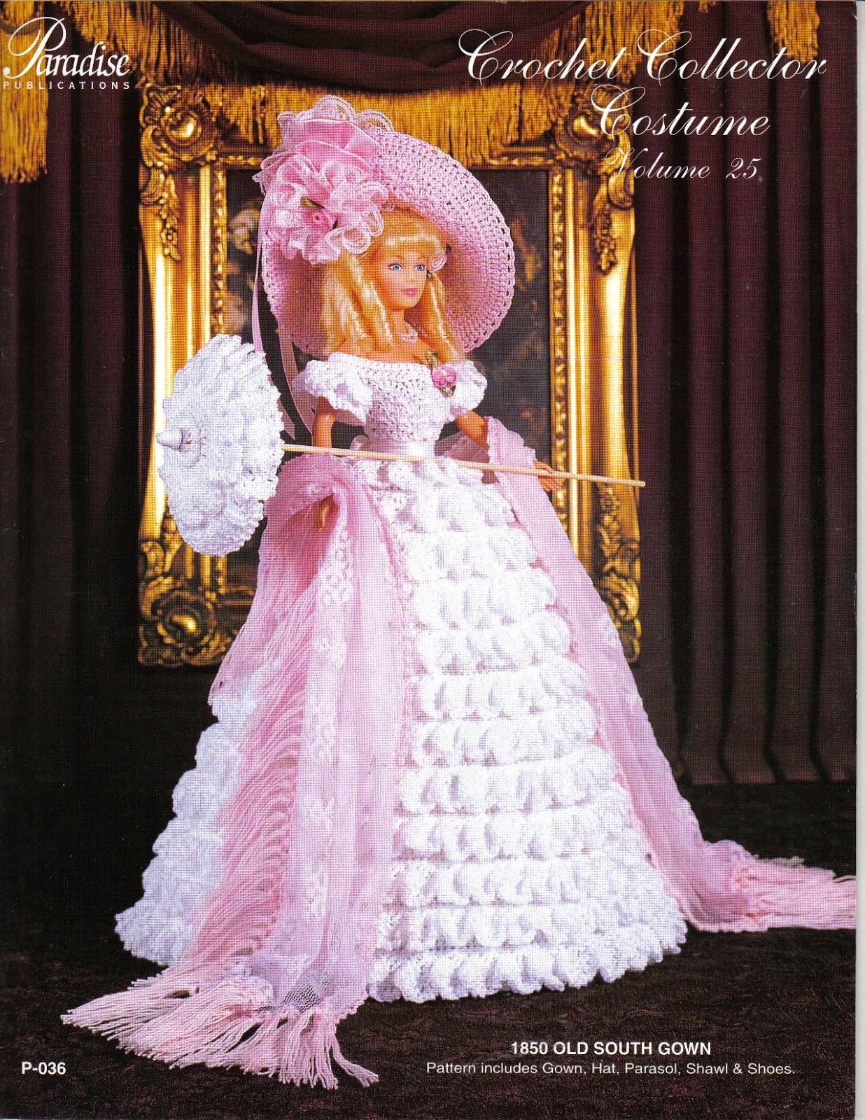 Juguetes de ganchillo y ropa de Barbie/muñeca Vestido de novia de Barbie