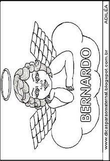 Anjinho Desenho de anjinho para colorir