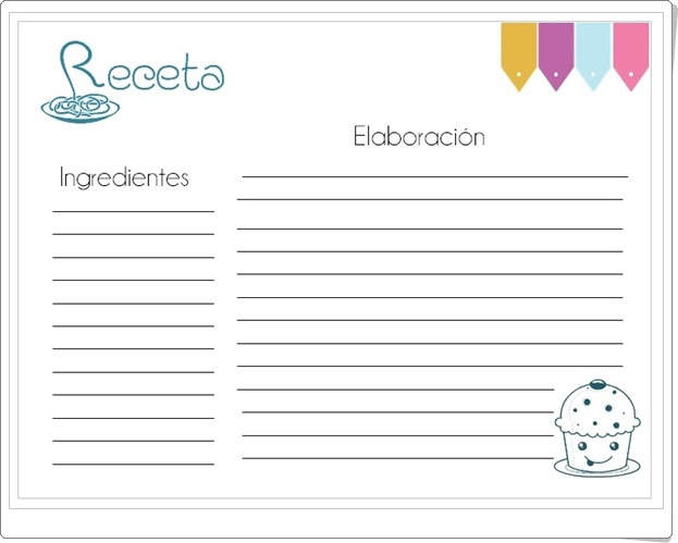 "Recetas de cocina" (Escritura de textos de Educación Primaria)