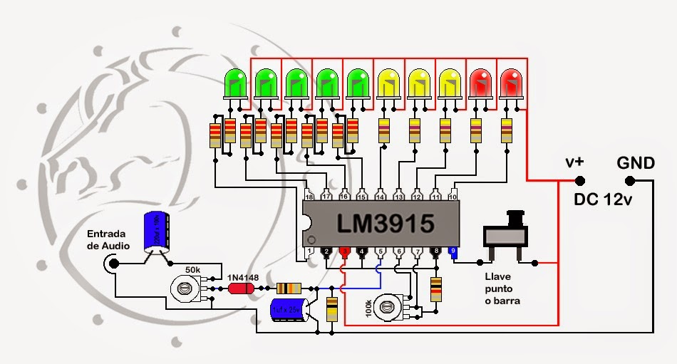 Lm3915 индикатор уровня