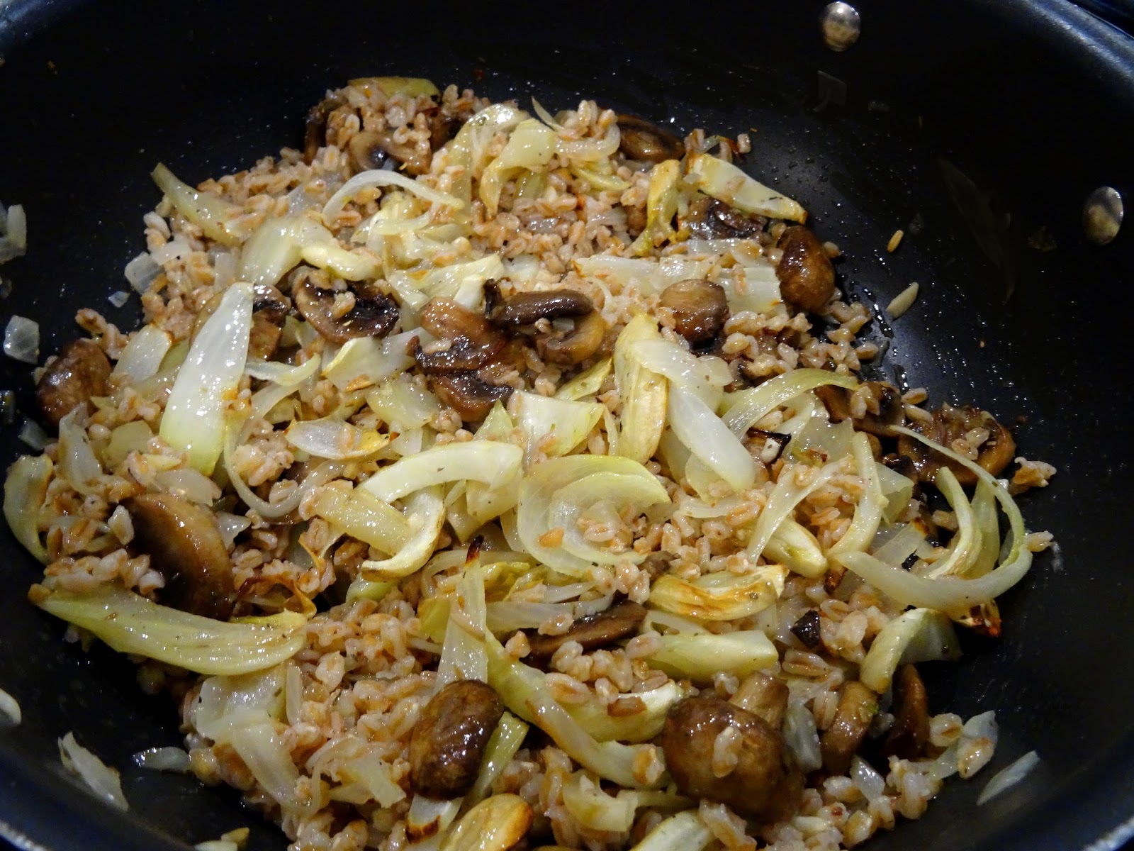 Dinner with Denise Farro with Roasted Mushroom, Fennel and Onion