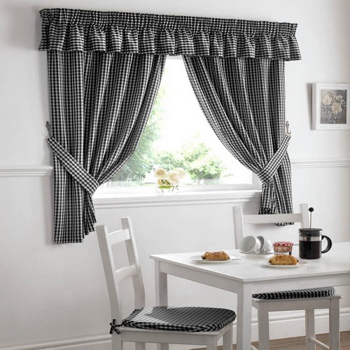 Kitchen Design Ideas Black And Silver Kitchen Curtains