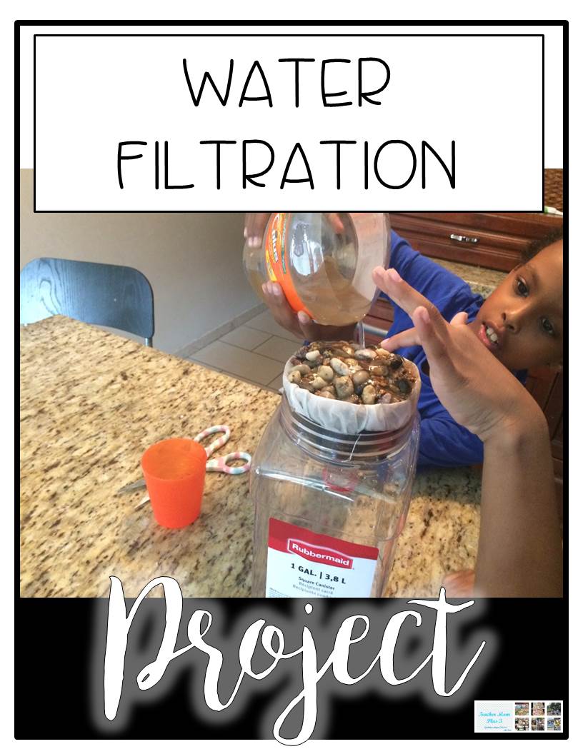 TeacherMomPlus3 Water Filtration Project