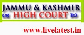 High court of Jammu & Kashmir Recruitment 2017