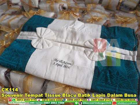 jual Souvenir Tempat Tissue Blacu Batik Lapis Dalam Busa