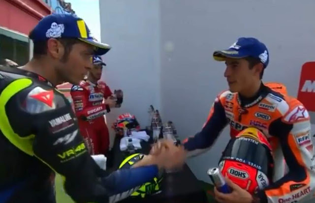 Rossi dan Marquez Salaman Argentina 2019 Rossi dan Marquez Salaman Argentina 2019