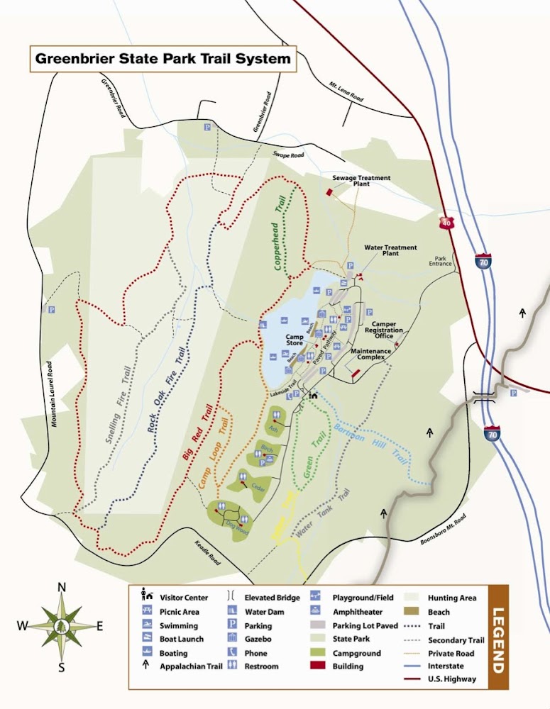 Hiking With Hammer Greenbrier State Park