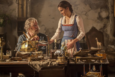 Emma Watson and Kevin Kline in Beauty and the Beast (2017)