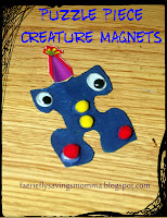 Puzzle Piece Creature Magnets