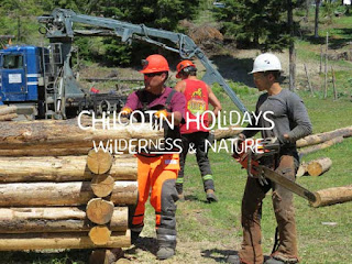 Learning to build two log cabins in one week with Chilcotin Holidays Learning to build two log cabins in one week with Chilcotin Holidays