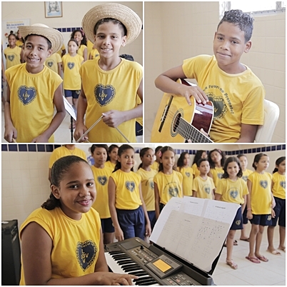 Crianças e adolescentes do Recife recebem aulas de música gratuitas na LBV