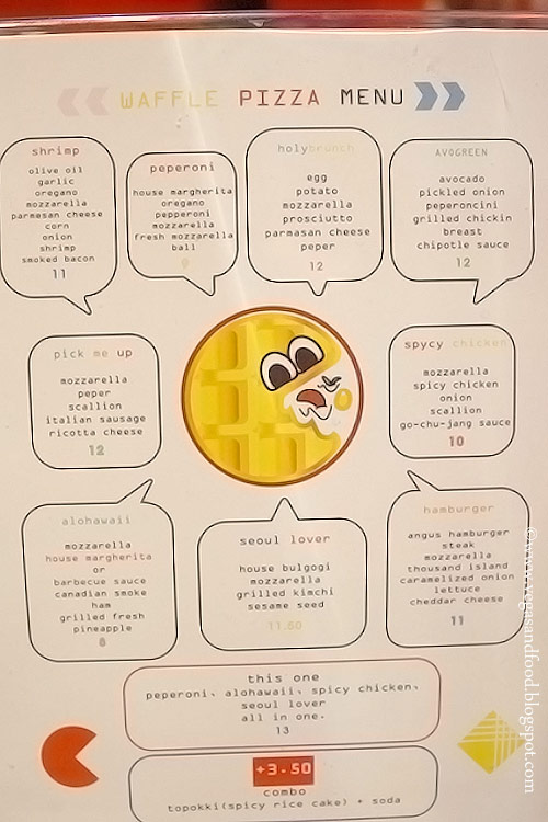 Seoul waffle pizza Koreatown (CLOSED) Vegas and Food