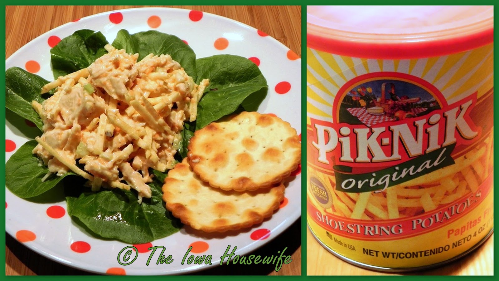 The Iowa Housewife Shoestring Chicken Salad