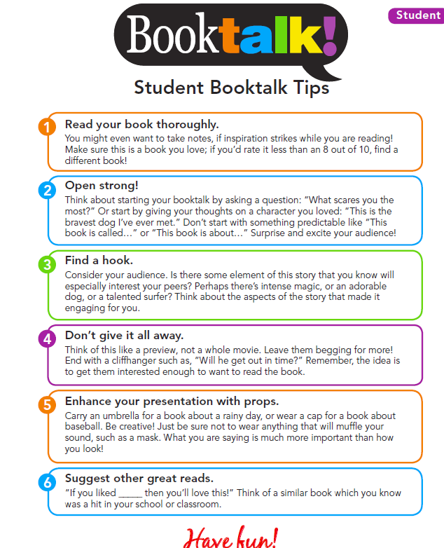 keensklassroom BOOK TALK