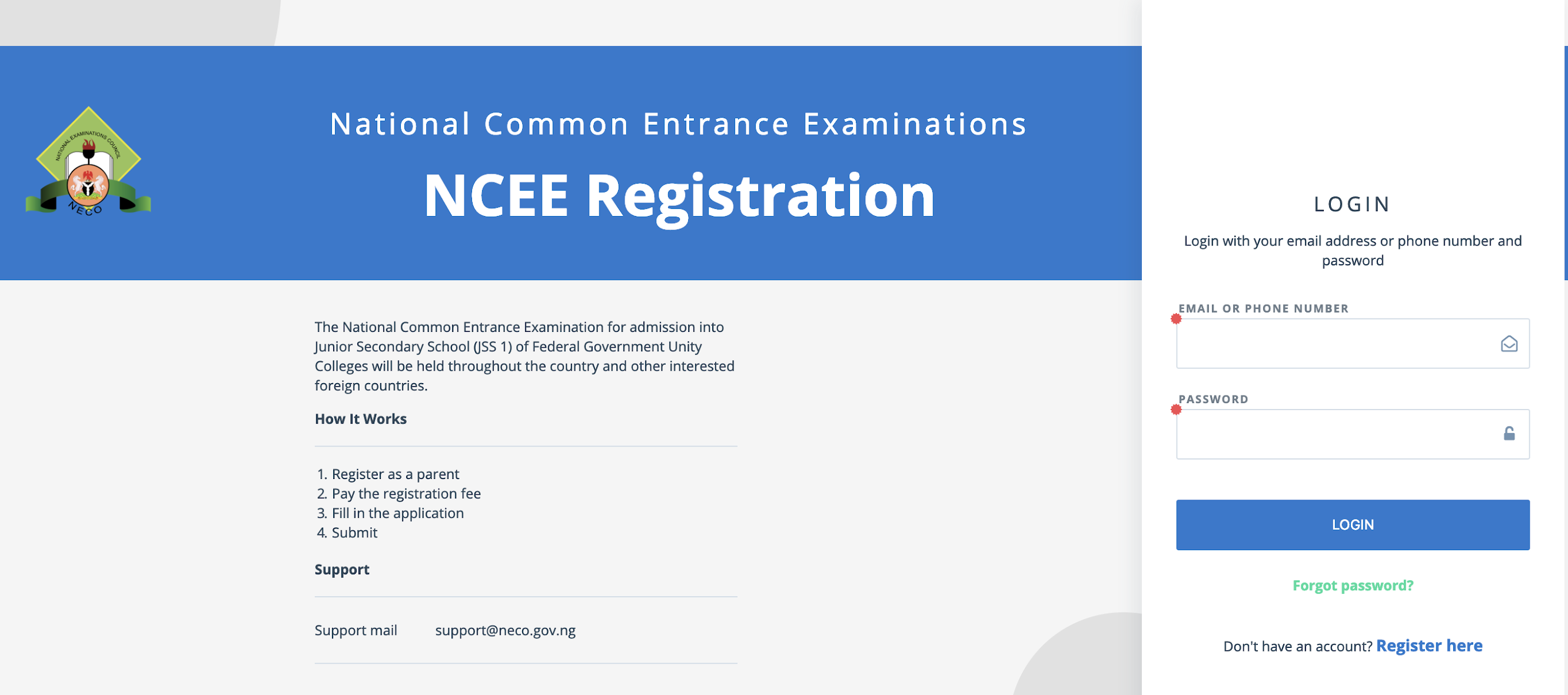 2022 NCEE Registration Form for Unity Schools [PHOTOS]