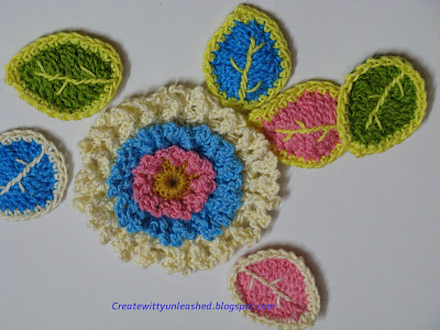 Free pattern Crochet leaves 1