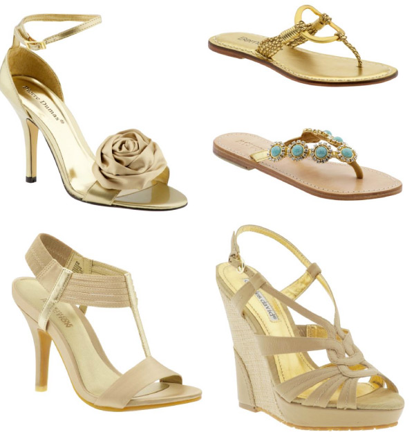 Wedding Lady: Light Gold Bridal Shoes