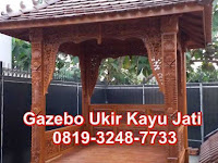 Gazebo Ukir Kayu Jati | 0819-3248-7733