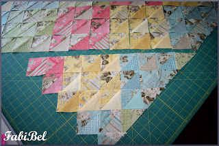 Patchwork - Gathering fabric pieces Patchwork - Gathering fabric pieces