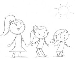 simple drawing kid very
