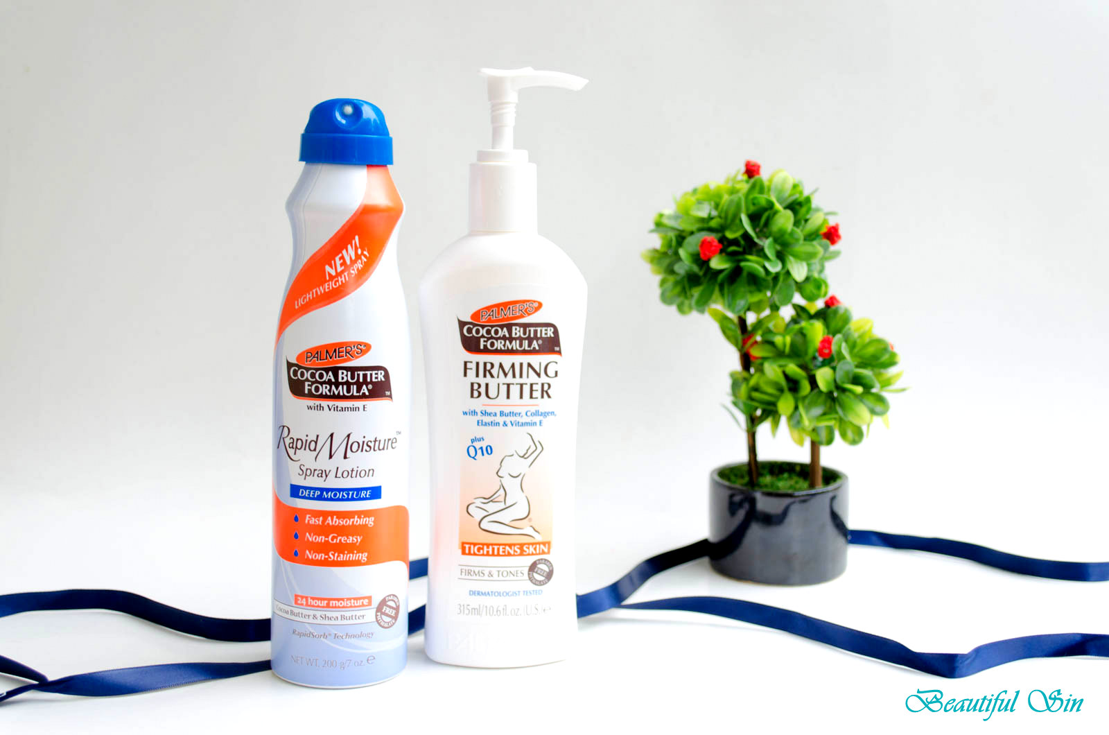 Palmer's Rapid Moisture Spray Lotion спрейлосион за тяло и Palmer's Firming Butter стягащ