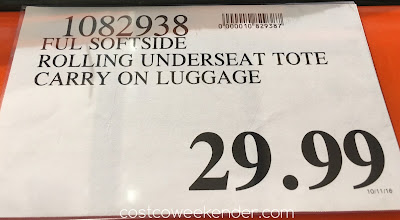 Deal for the Ful Underseat Carry-on Roller Luggage at Costco