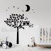 VINILO DECORATIVO INFANTIL ARBOL CON BUHOS EN RAMA - W434