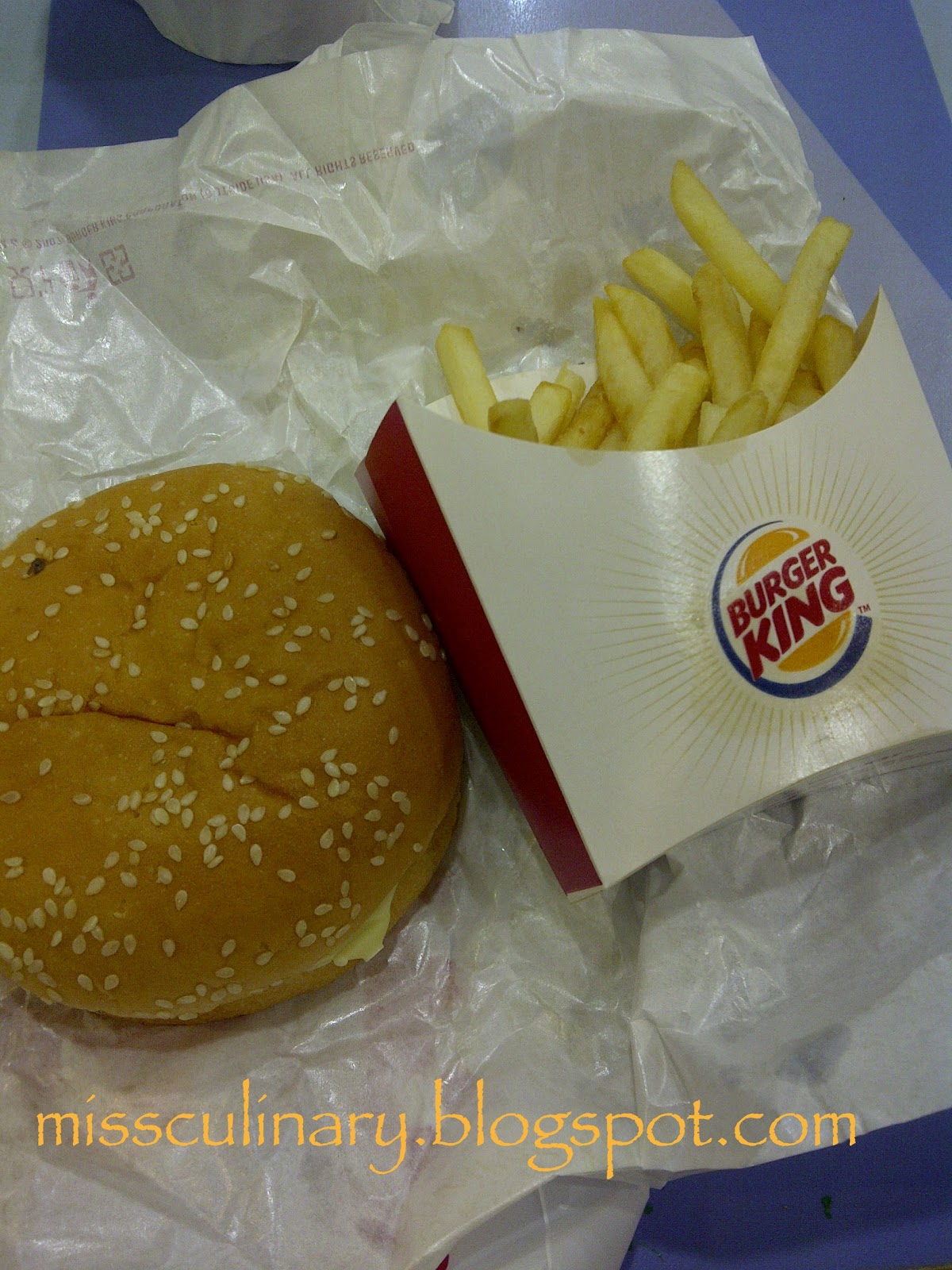 Cuisine Culture Single Mushroom Burger King