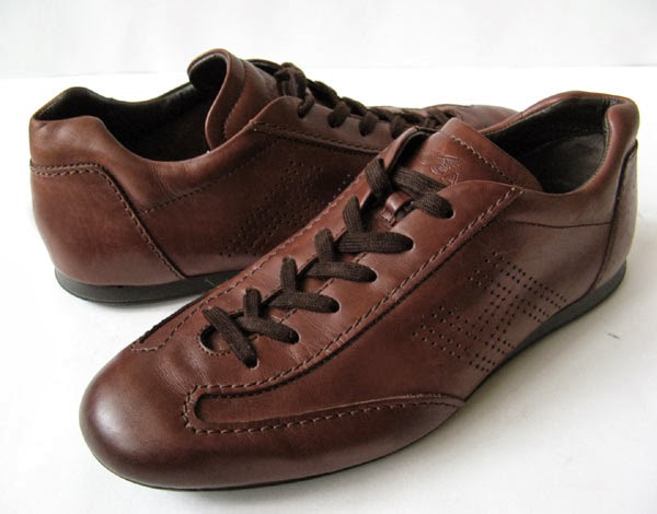 HOGAN GUCCI BROWN LEATHER SHOES MENS SIZE 8.5