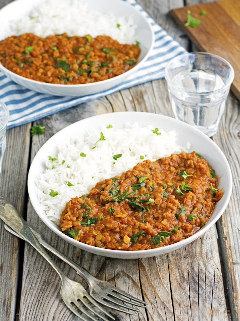 Meal Plan #76 - All new delicious weekly meal plan to help you plan out your week! - Ioanna's Notebook (Vegan) Red Lentil and Spinach Tikka Masala