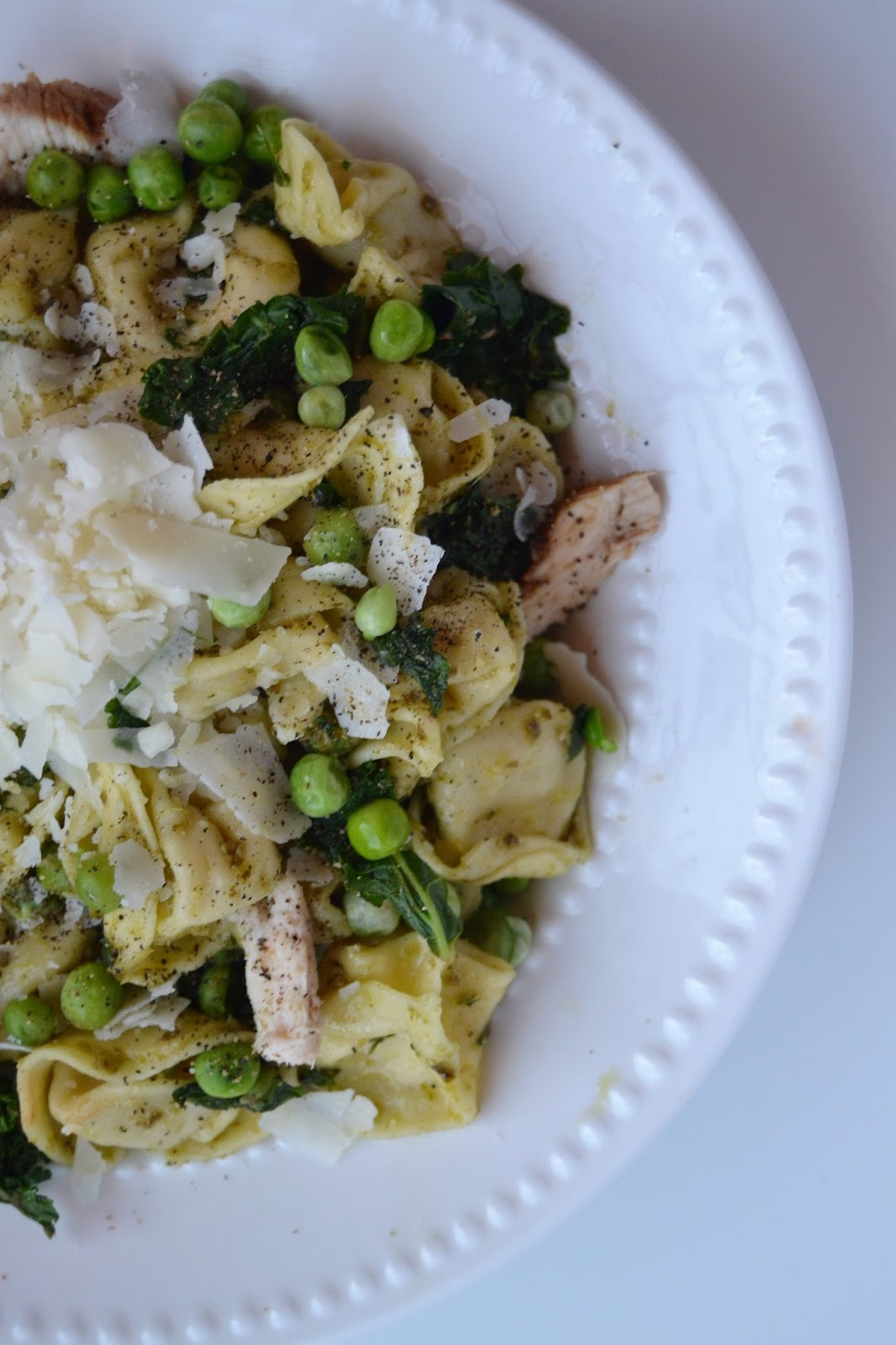 Chicken Pesto Tortellini with Kale and Peas The Nutritionist Reviews