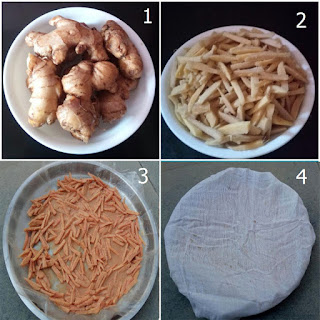 अदरक का चूर्ण (how to make ginger churn in hindi)
