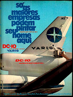 propaganda Varig - 1974, anos 70.  1974. década de 70. os anos 70; propaganda na década de 70; Brazil in the 70s, história anos 70; Oswaldo Hernandez; 