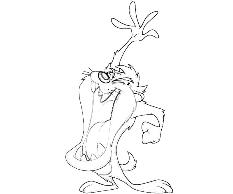 taz mania coloring pages - photo #26