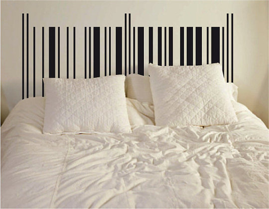 Cabecero diy código de barras