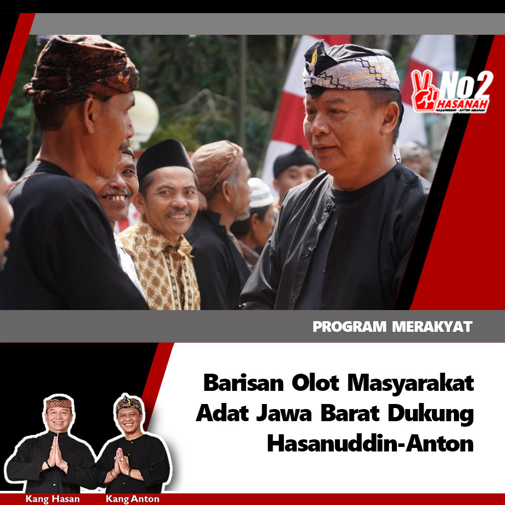 Barisan Olot Masyarakat Adat Jabar Dukung Kang Hasan