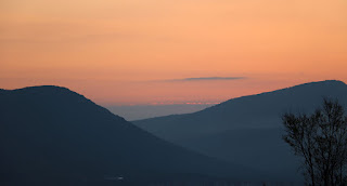 Just the merest hint of light on the horizon Just the merest hint of light on the horizon