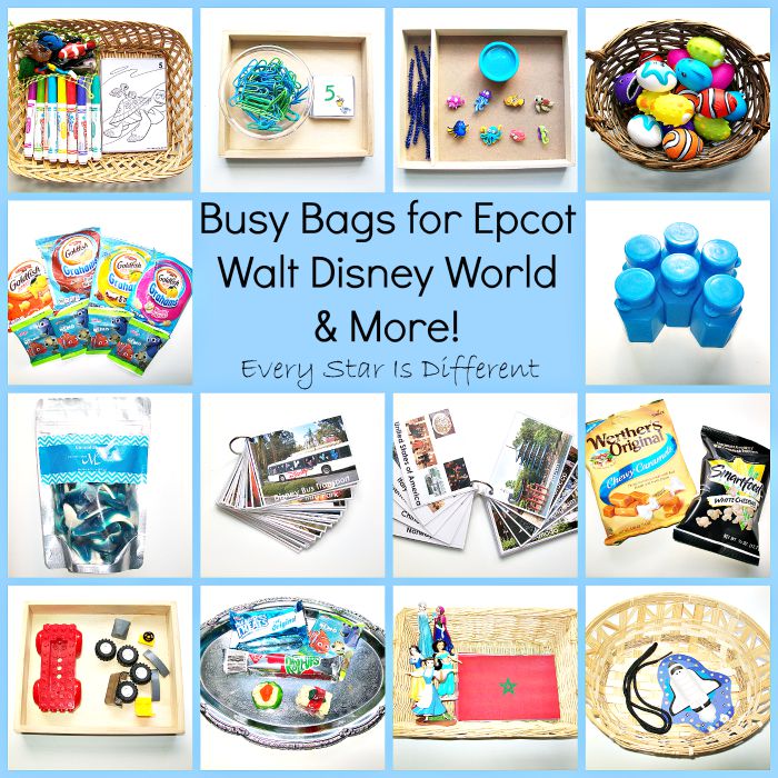 Busy Bags for Epcot Walt Disney World Busy Bags for Epcot Walt Disney World